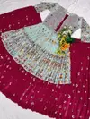 Krishi Georgette Heavy Indo Western Lehenga Wholesale Market In Surat